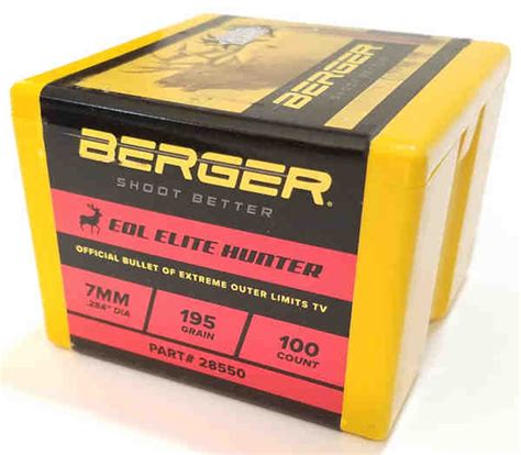  Berger Bullets Eol Elite Hunter 7mm (0 284