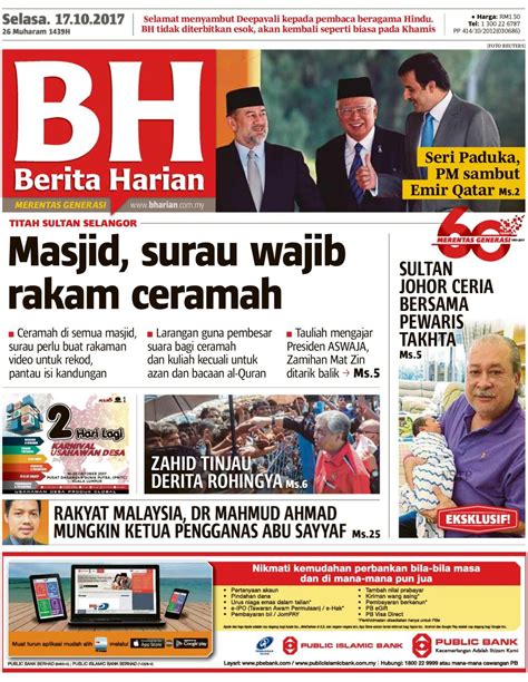 berita harian malaysia terkini