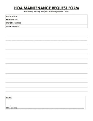 Berkeley Housing Maintenance Request