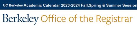 berkeley semester schedule