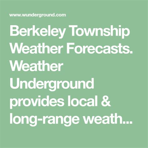 Berkeley Weather Underground