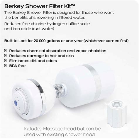 Berkey Shower Filter And Head