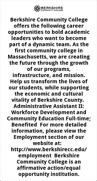 berkshire community college administration