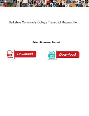 berkshire community college transcripts