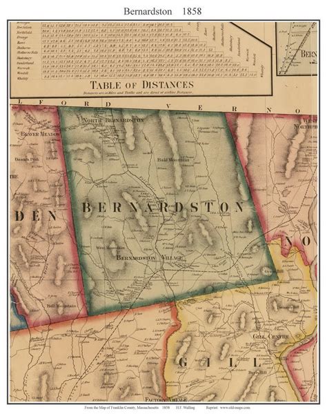 Bernardston Ma Map