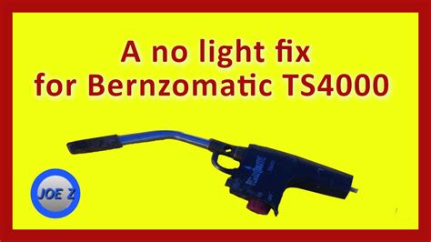Bernzomatic Micro Torch Not Lighting