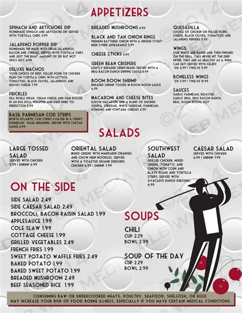 berry hills country club menu