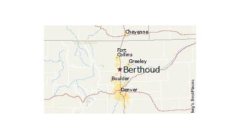 Berthoud Colorado Street Map 0806255