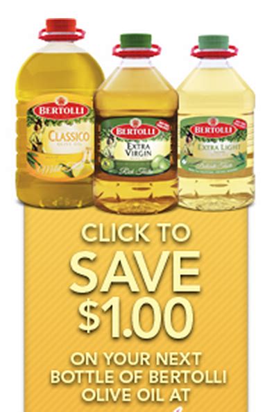 Bertolli olive oil coupons free printable bertolli olive oil coupons