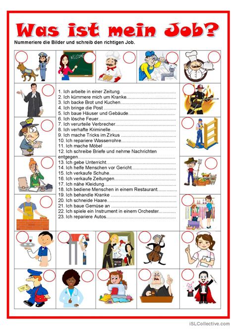 Berufe Unterrichtsmaterial grundschule, Deutsch nachhilfe, Berufe