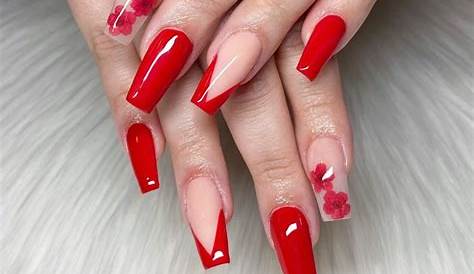 UPDATED 30+ Bold Red Acrylic Nails for 2020 (August 2020)