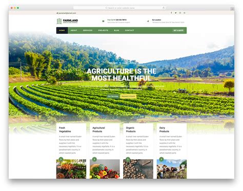 20 Best Agriculture Website Templates In 2018 For Business