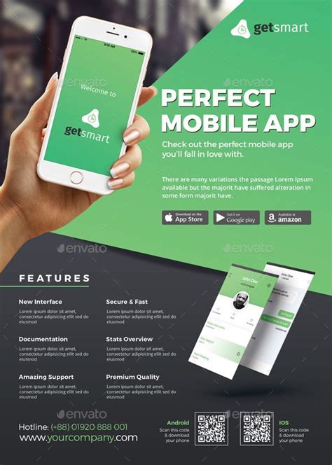Mobile App Flyer Mobile app flyer, App promotion, Mobile app