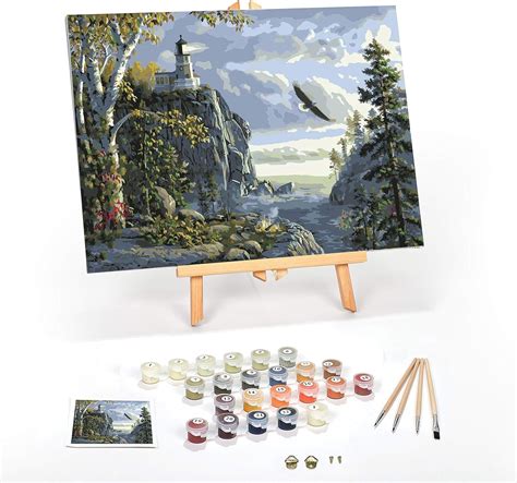 DIY Painting by Numbers for Adults, Paint by Number Kit On Canvas for