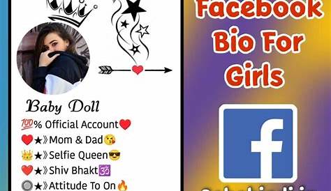 150+ Best Facebook Bio For Girls (2023) | Attitude & Stylish Bio