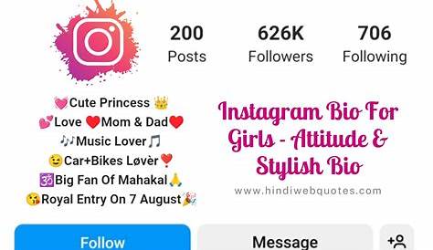 100+ BEST Instagram Bio For Girls | Stylish & Attitude Insta Bio {2021