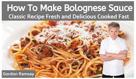 Gordon Ramsay Simple Authentic Bolognese Sauce Hell's