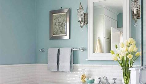 Decorating Small Bathroom Designs With Colorful Paint Wall Making It