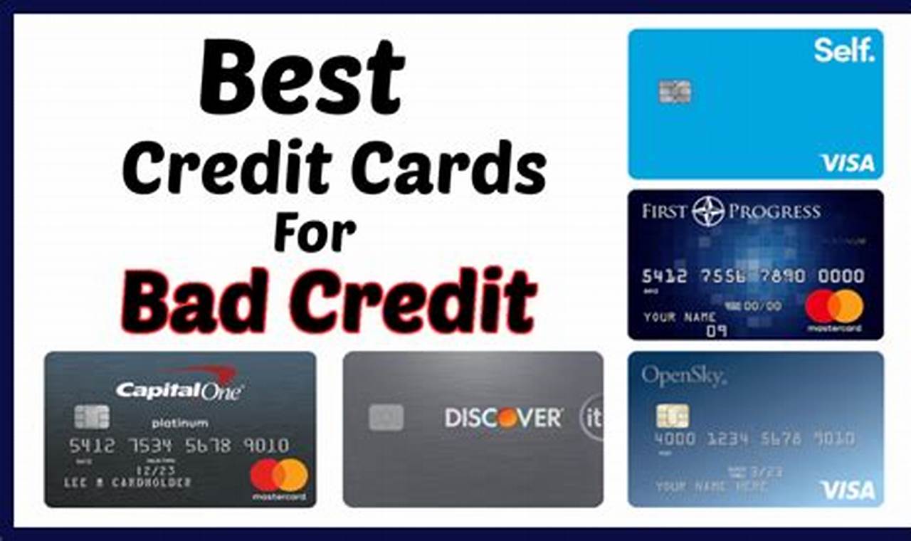 best credit card with bad credit