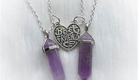 Best friends friendship necklace matching silver 2 Set of 2. ***price