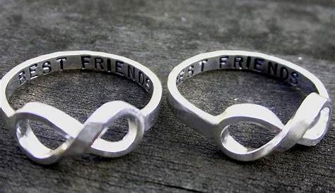 Best Friends Ring Set Sterling Silver Finish 2 Ring Set | Etsy | Friend
