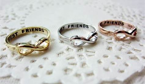 Infinity + Best Friend ring for you and your best friend | Best friend