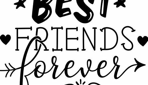 Best Friends Forever Hand Lettering Stock Vector (Royalty Free) 364457027