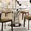 Steve Silver Verano 5pc Contemporary 45" Round Glass Top Dining Table