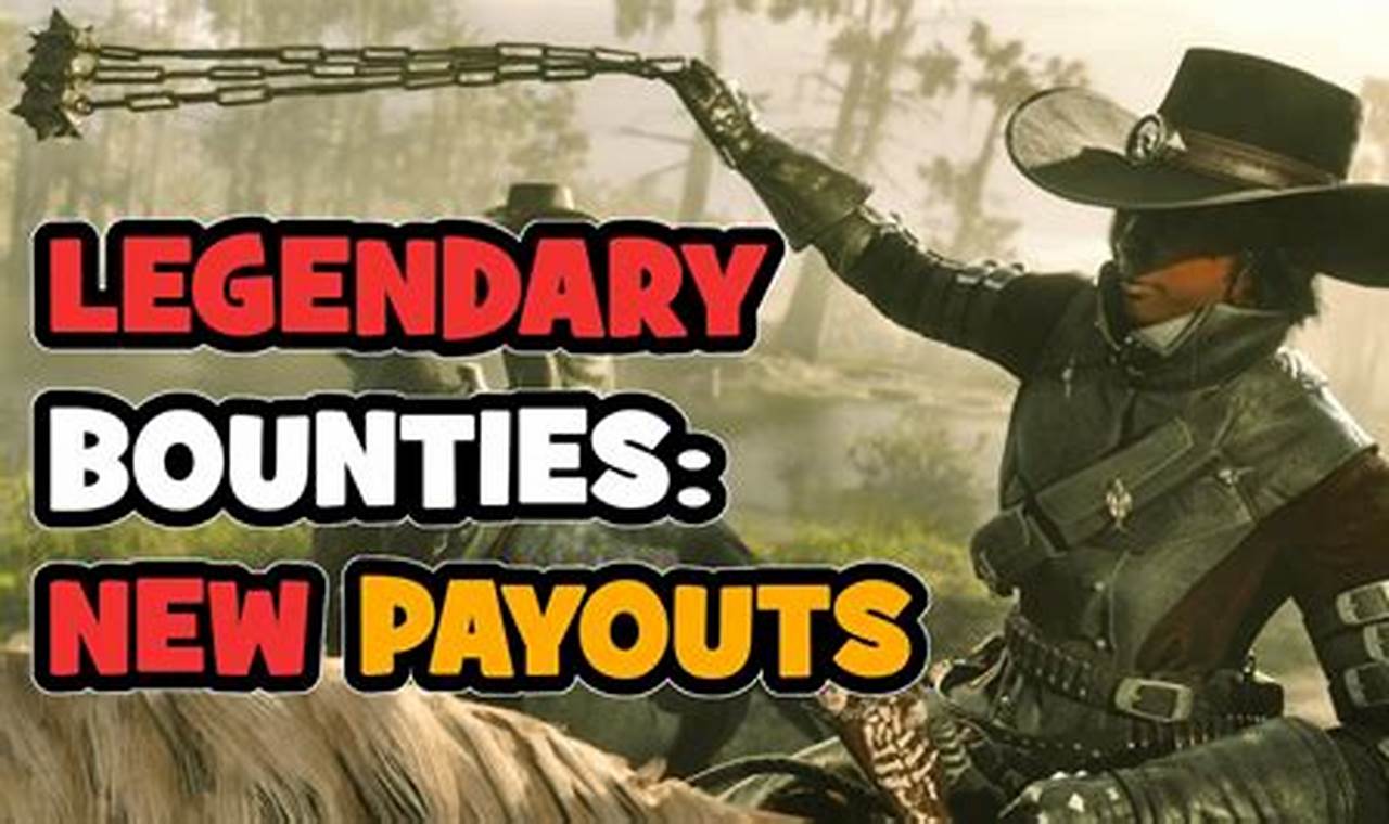 best legendary bounty payout rdr2 online