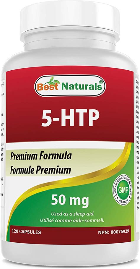 Best Naturals 5HTP 50 mg 120 Capsules, 5 HTP Capsules Supports