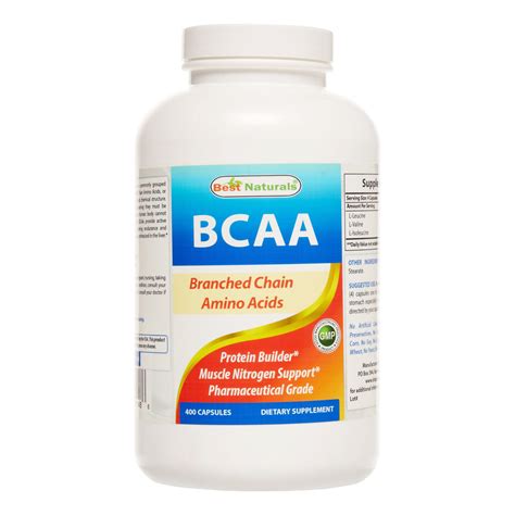 Best Naturals BCAA Capsules, 3200 mg per serving, 400 Count