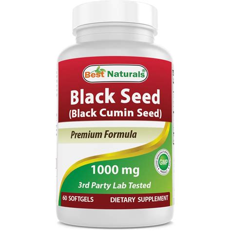 2 PACK Best Naturals Black Seed Oil Capsules 500 mg 90 Count