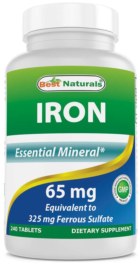 Sundown Naturals, Iron, 65 mg, 120 Tablets Shopee Philippines