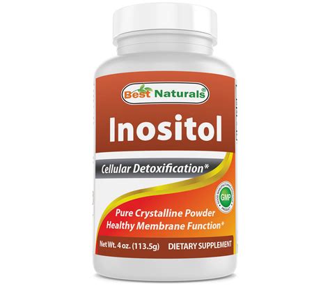 Inositol Powder 4 OZ by Best Naturals Pure Crystalline Powder