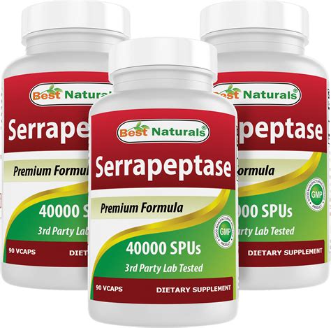 Best Naturals Serrapeptase 40000 SPUs 180 Capsules LifeIRL