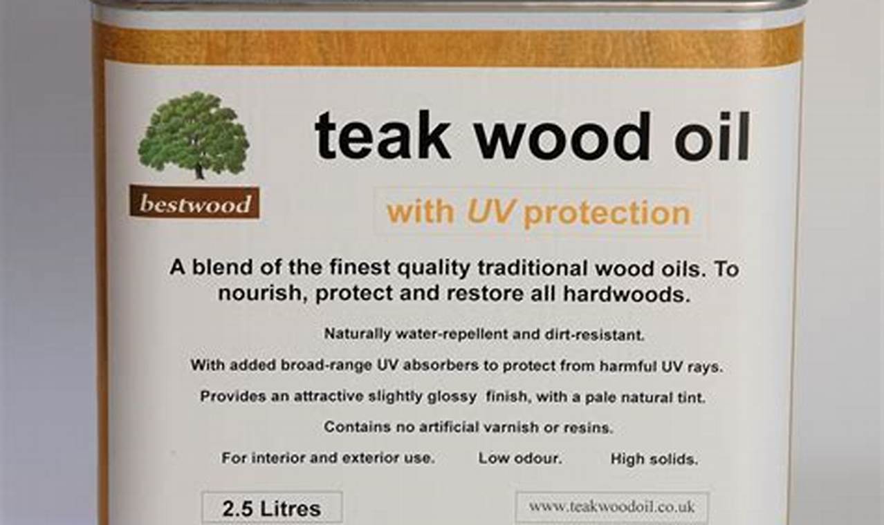 best oil for protecting teak furniture