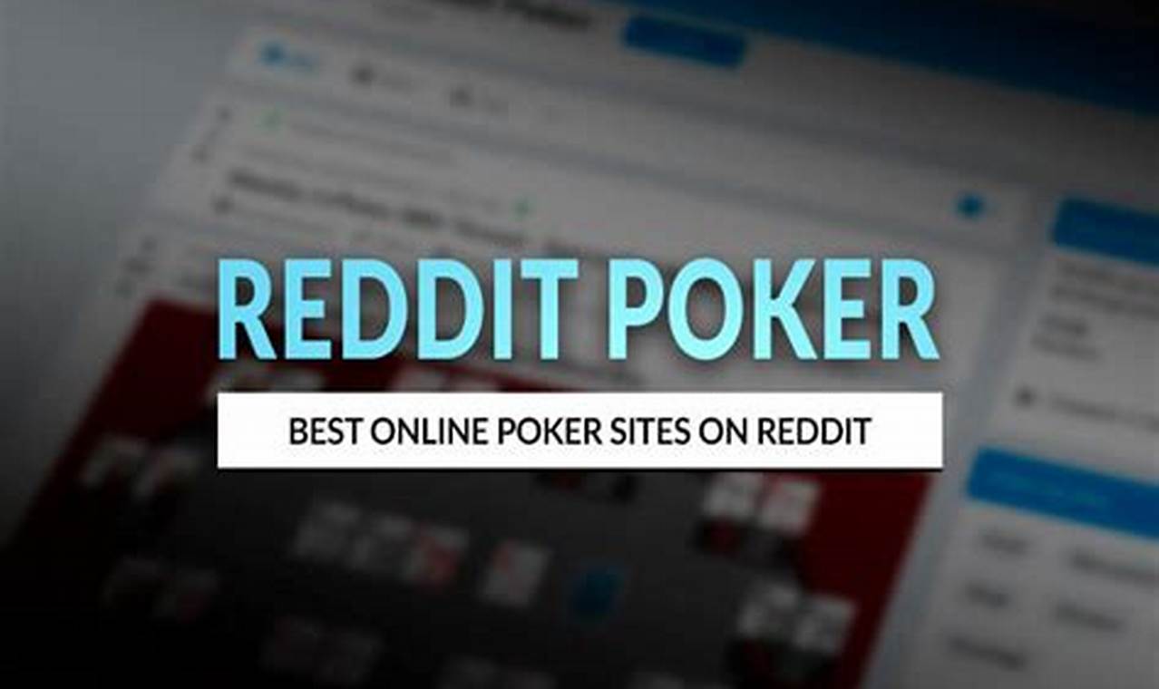best online poker real money reddit