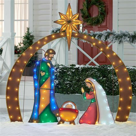 Outdoor Nativity Store Complete Outdoor Nativity Set (Lifesize, Color