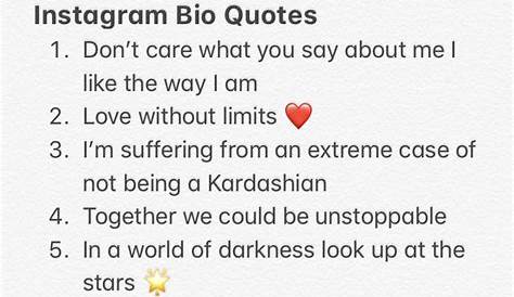 instagram bio quotes #quotesforinstagrambio in 2020