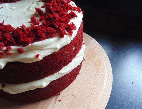 Red velvet layer cake a recipe from Laura's London Cake, Red velvet