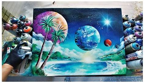 Spray Paint Art 15 - Painting in 10 minutes #Faster - YouTube