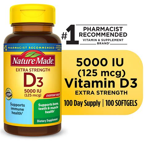 Vitamin D3 5000 IU 360 softgels Vitamin D in Organic Olive Oil. High