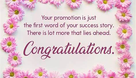 Promotion Wishes and Messages: Congratulations for Promotion at Work