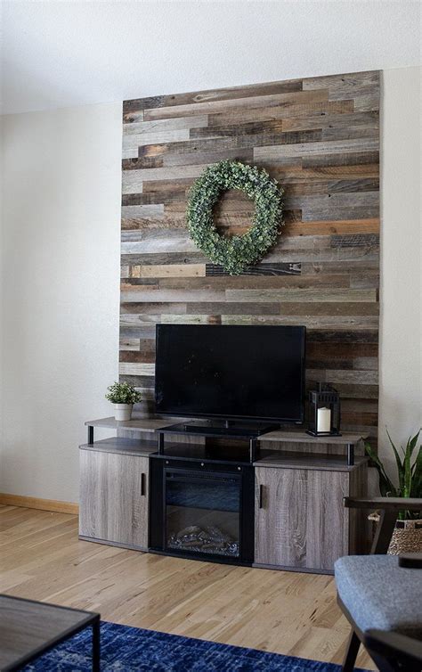 Wood Wall Two Ways Rustic wood wall decor, Wood plank walls