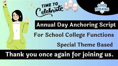 best anchoring script for annual function in school pdf