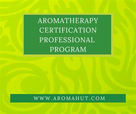 Best Aromatherapy Certification Program
