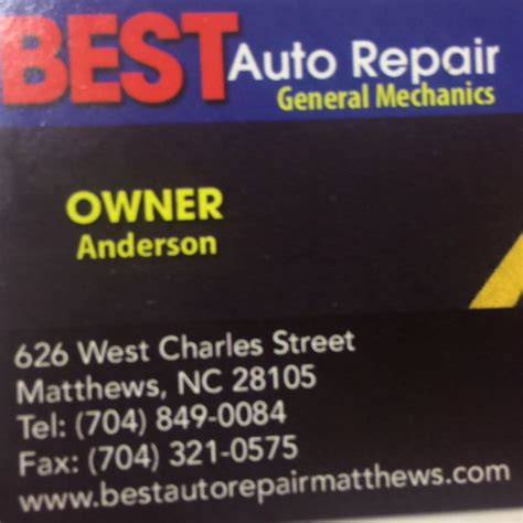 best auto repair matthews nc