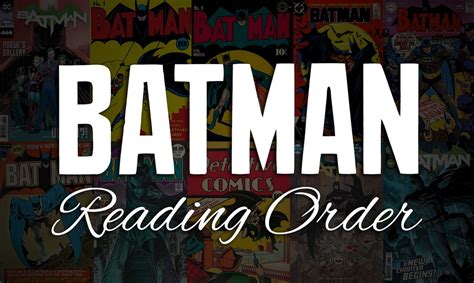 Best Batman Reading Order