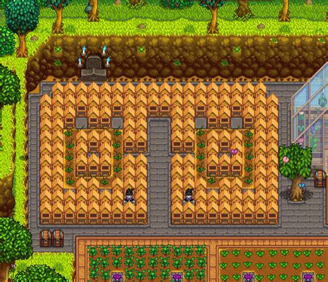 I made a guide for an optimal Bee House / Hive layout with 16 flowers
