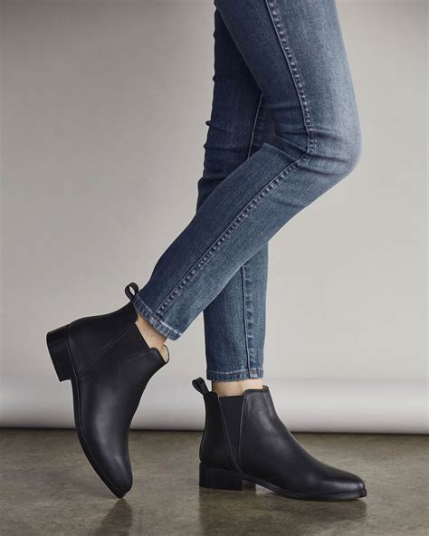 best black chelsea boots women's